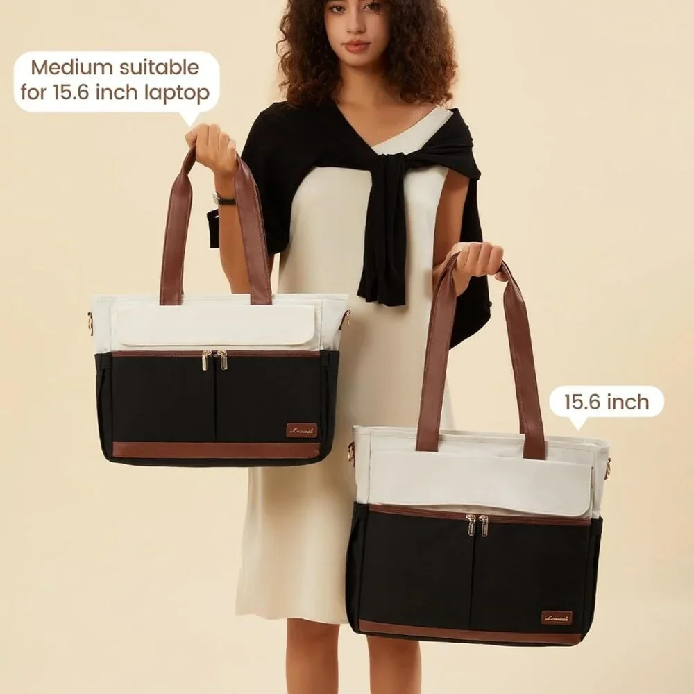 Versatile 15.6 Inch Women's Laptop Tote - Water-Resistant, Lightweight & Stylish - Picture 7 of 9